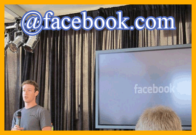 Mark Zuckerberg presentando cuentas @facebook.com