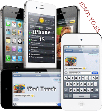 iPhone 4S y iPod Touch blanco y negro