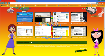 SKIN PHINEAS Y FERB PARA GOOGLE CHROME